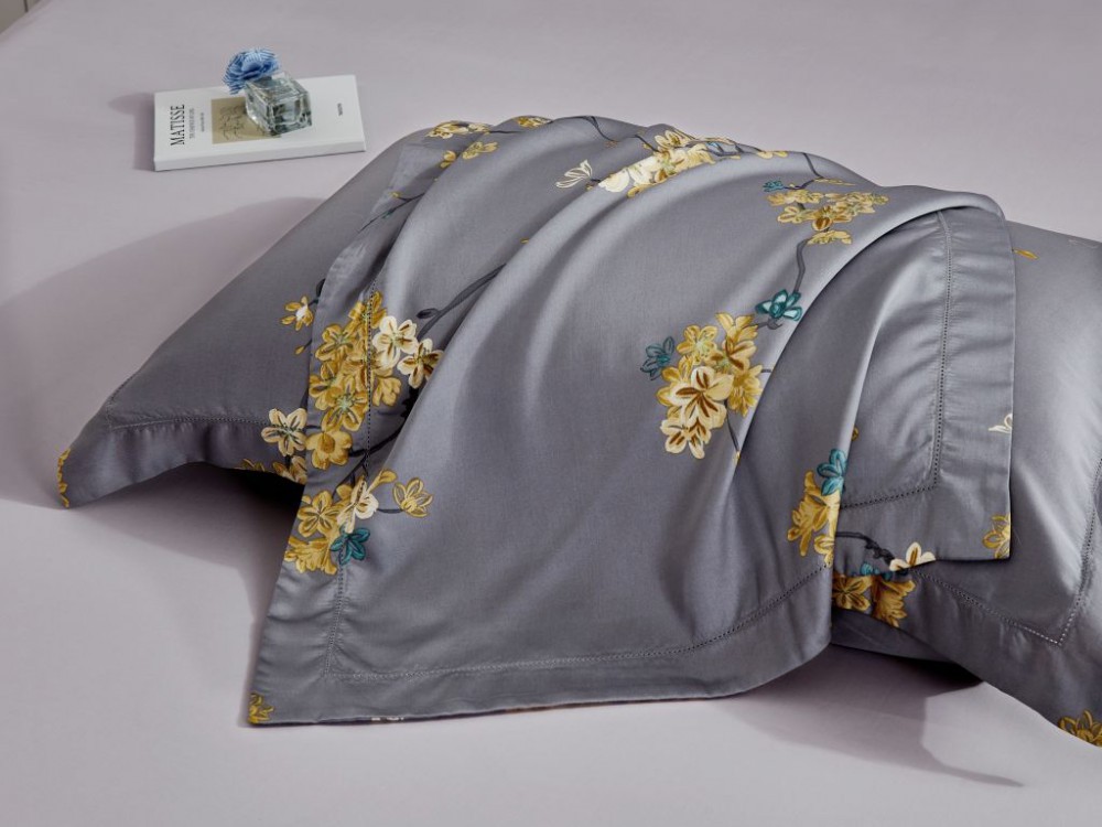 картинка комплект постельного белья семейный, тенсел-люкс 2136-7 от магазина asabella в Санкт-Петербурге