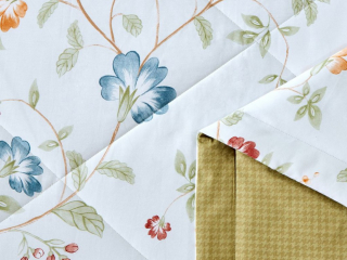 картинка комплект с летним одеялом из печатного сатина 200х220 см, 2139-omp от магазина asabella в Санкт-Петербурге