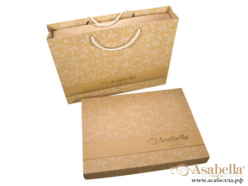 картинка комплект постельного белья 1,5-спальный, печатный сатин 390-4s от магазина asabella в Санкт-Петербурге