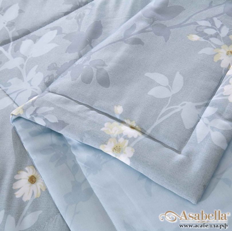 картинка одеяло летнее двустороннее из тенселя asabella 323-om, размер 200*220 см. от магазина asabella в Санкт-Петербурге