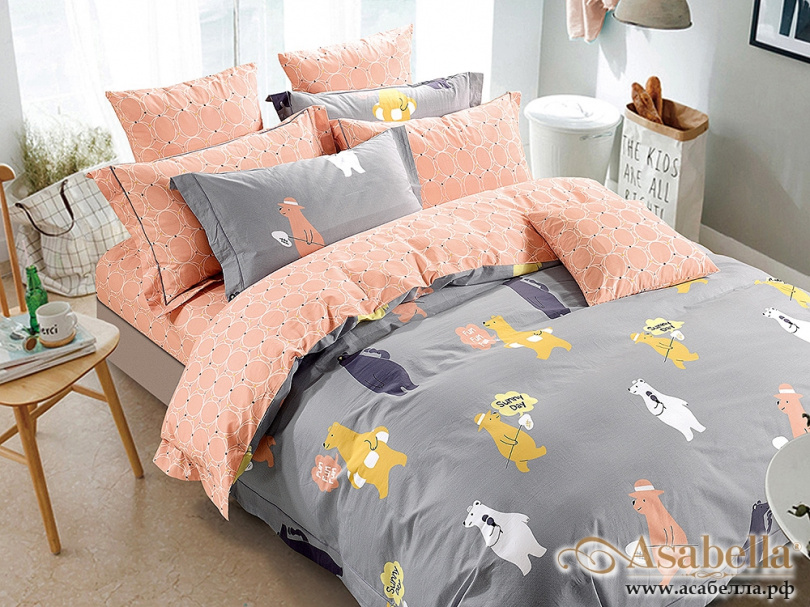 картинка комплект постельного белья asabella 202-s, размер 1,5-спальный от магазина asabella в Санкт-Петербурге