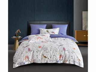 картинка комплект постельного белья 1,5-спальный, египетский хлопок 2053-4s от магазина asabella в Санкт-Петербурге