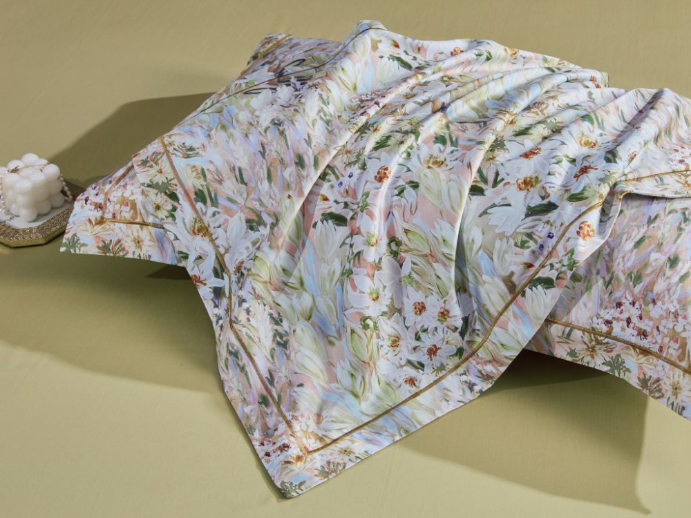 картинка комплект постельного белья 1,5-спальный, египетский хлопок 2110-4s от магазина asabella в Санкт-Петербурге