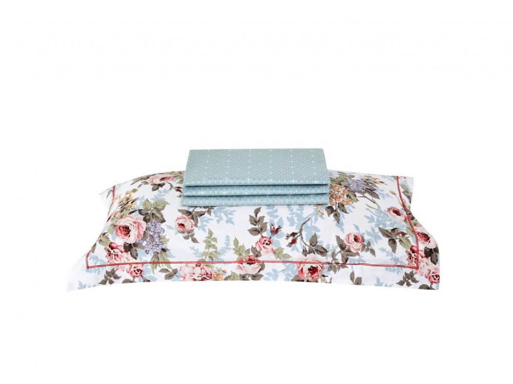 картинка комплект с летним одеялом из печатного сатина 160х220 см, 2141-osps от магазина asabella в #REGION_NAME_DECLINE_PP#