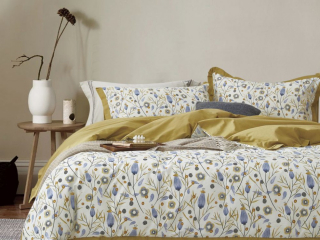 картинка комплект постельного белья 1,5-спальный, печатный сатин 1934-4s от магазина asabella в Санкт-Петербурге