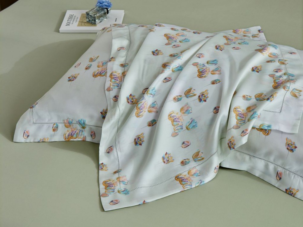 картинка комплект постельного белья 1,5-спальный, тенсел-люкс 2134-4s от магазина asabella в Санкт-Петербурге