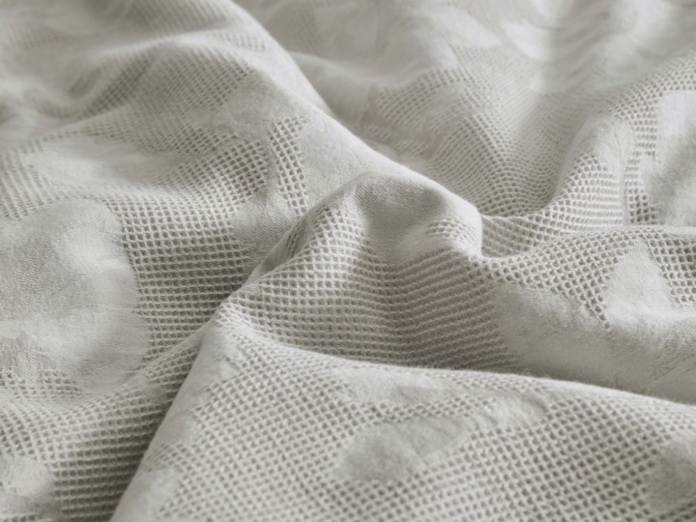 картинка комплект с летним одеялом из муслинового жаккарда 200х220 см, 2063-omp от магазина asabella в Санкт-Петербурге