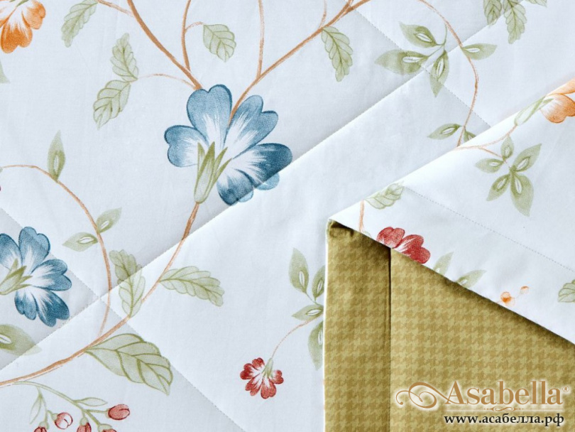 картинка комплект с летним одеялом из печатного сатина 160х220 см, 2139-osps от магазина asabella в Санкт-Петербурге