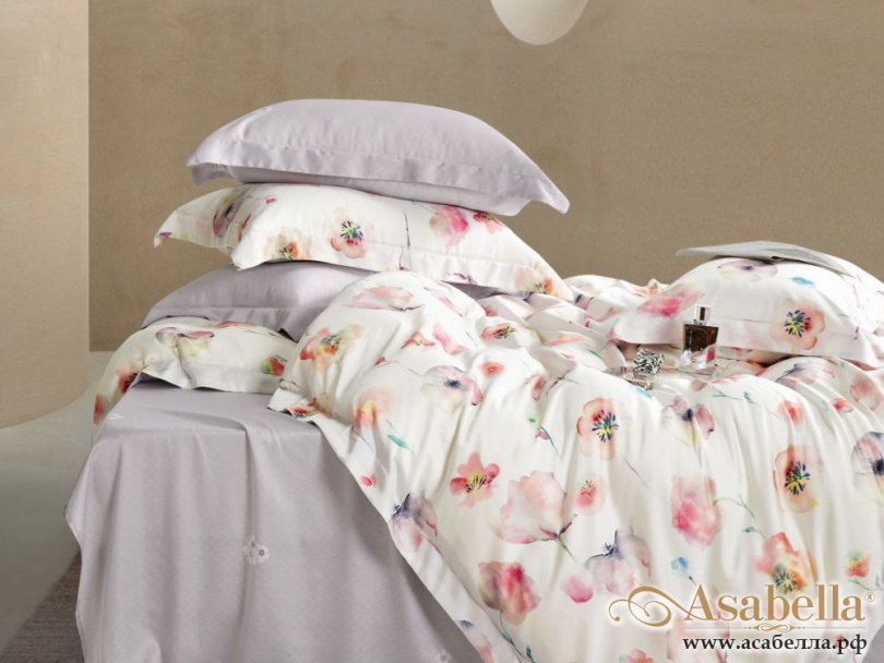 картинка комплект постельного белья 1,5-спальный, тенсел-люкс 2021-4s от магазина asabella в Санкт-Петербурге