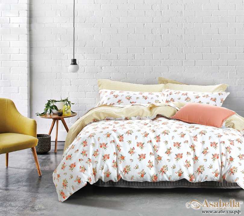 картинка комплект постельного белья asabella 402-4s, размер 1.5-спальный от магазина asabella в Санкт-Петербурге