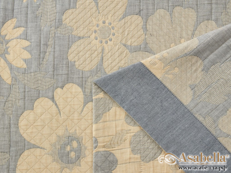 картинка плед летний хлопковый муслин, наполнитель искусственный шелк 160х220 см, 1622-os от магазина asabella в Санкт-Петербурге