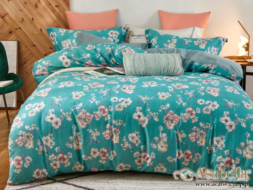 картинка комплект постельного белья 1,5-спальный, фланель 1414-4s от магазина asabella в Санкт-Петербурге