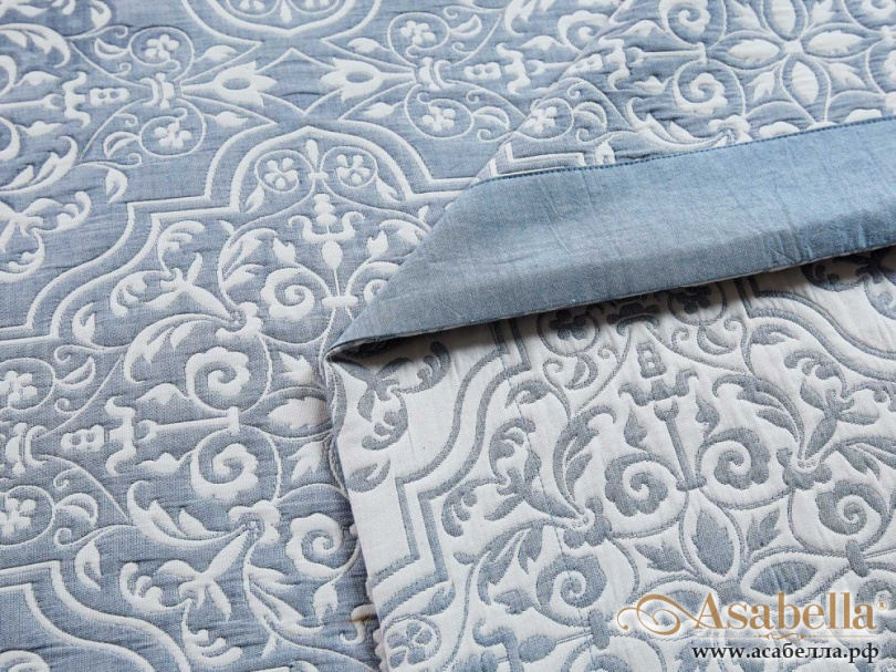 картинка одеяло летнее хлопковый муслин, наполнитель искусственный шелк 200х220 см, 1389-om от магазина asabella в Санкт-Петербурге