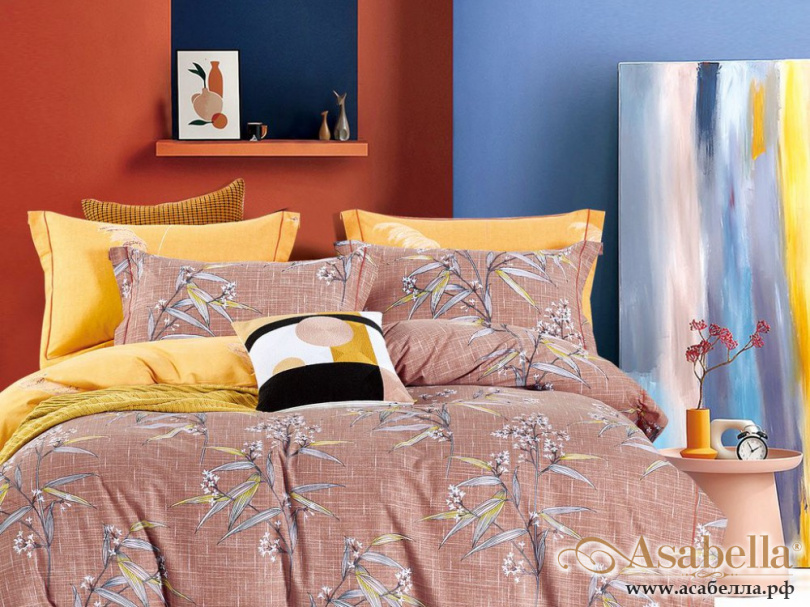 картинка комплект постельного белья 1,5-спальный, фланель 1742-4s от магазина asabella в Санкт-Петербурге