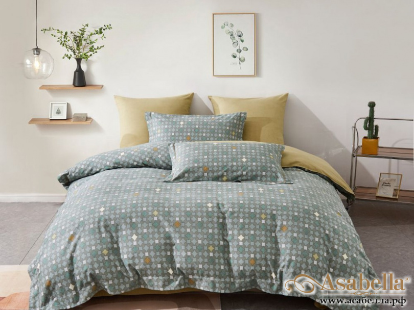 картинка комплект постельного белья 1,5-спальный, фланель 2069-4s от магазина asabella в Санкт-Петербурге