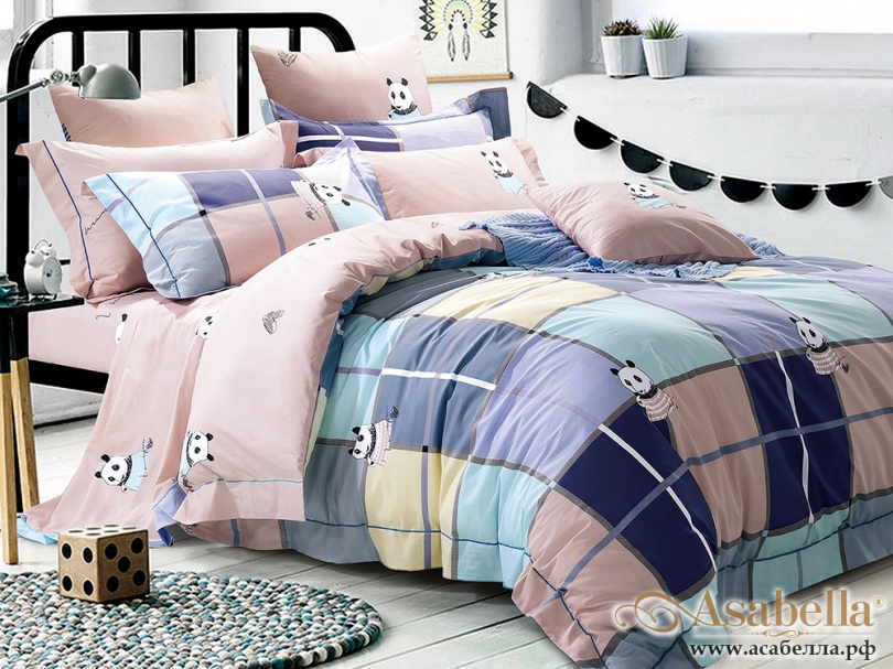 картинка комплект постельного белья asabella 340-s, размер 1,5-спальный от магазина asabella в Санкт-Петербурге