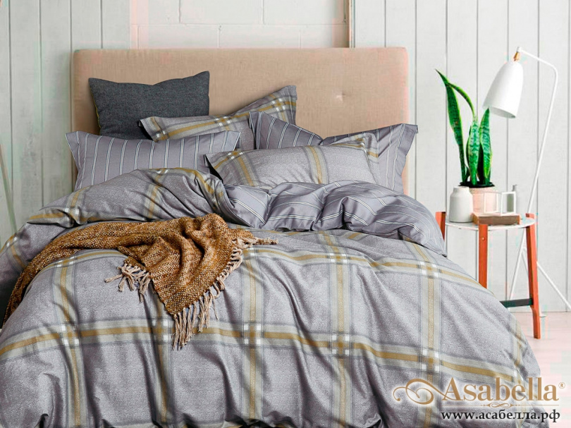 картинка комплект постельного белья 1,5-спальный, фланель 561-4s от магазина asabella в Санкт-Петербурге