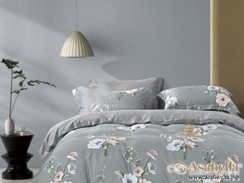 картинка комплект постельного белья 1,5-спальный, тенсел 2019-4s от магазина asabella в Санкт-Петербурге