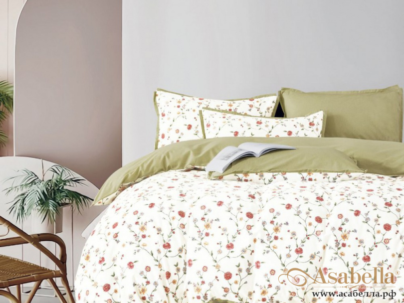 картинка комплект постельного белья 1,5-спальный, фланель 2083-4s от магазина asabella в Санкт-Петербурге