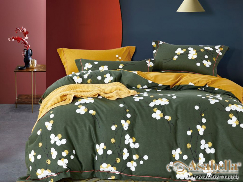 картинка комплект постельного белья 1,5-спальный, фланель 1668-4s от магазина asabella в Санкт-Петербурге
