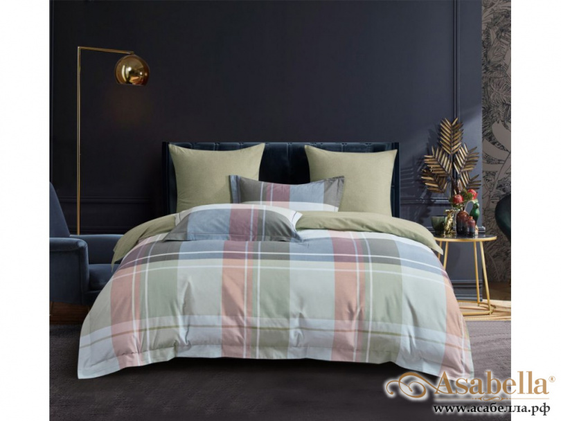 картинка комплект постельного белья 1,5-спальный, фланель 2096-4s от магазина asabella в Санкт-Петербурге
