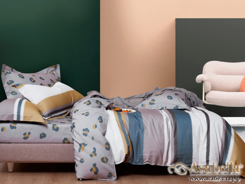 картинка комплект постельного белья 1,5-спальный, фланель 1427-4s от магазина asabella в Санкт-Петербурге