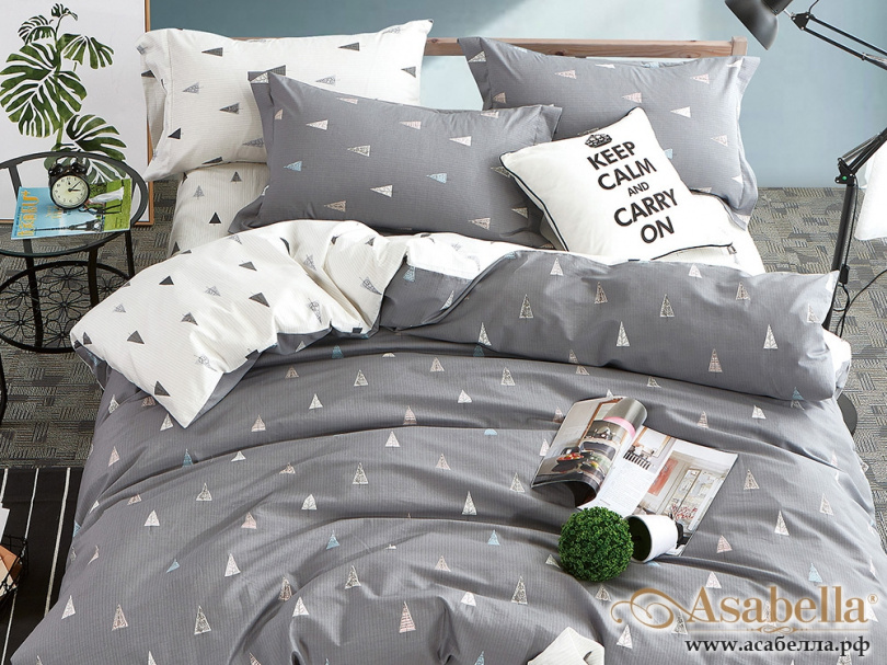 картинка комплект постельного белья asabella 215, размер 1,5-спальный от магазина asabella в Санкт-Петербурге