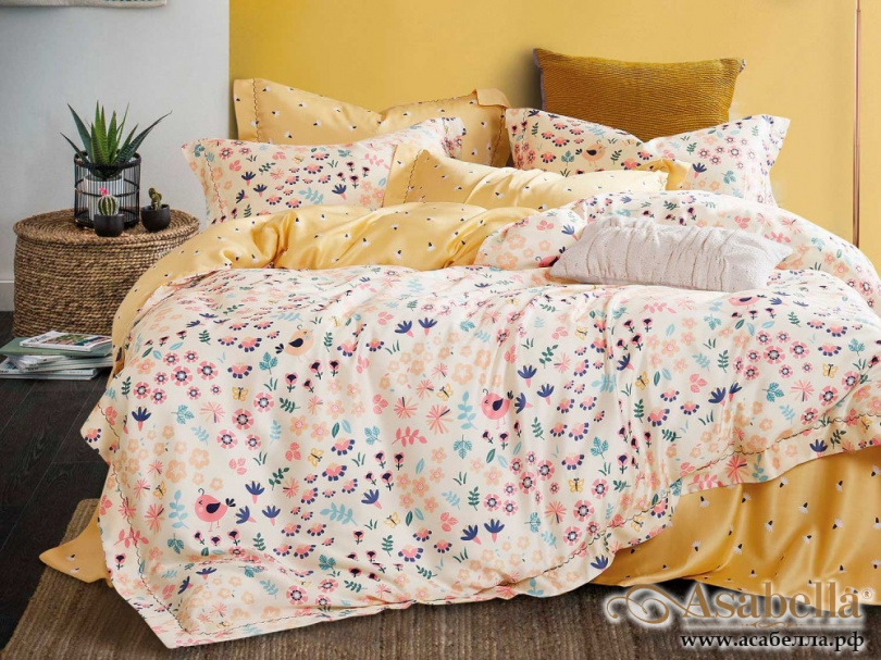 картинка комплект постельного белья 1,5-спальный, тенсел 1298-4s от магазина asabella в Санкт-Петербурге