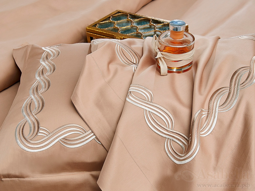 картинка комплект постельного белья евро, египетский хлопок 1041-4 от магазина asabella в Санкт-Петербурге